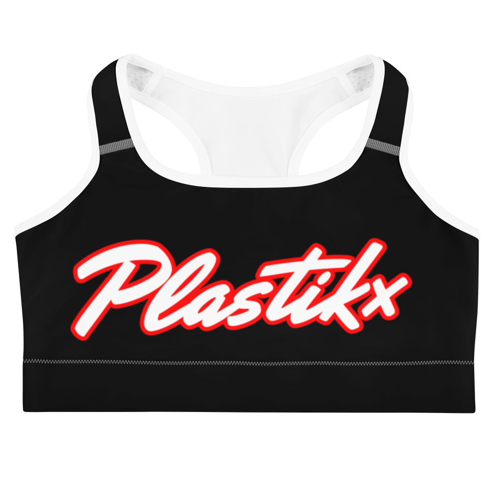 Black Plastikx Sport bra